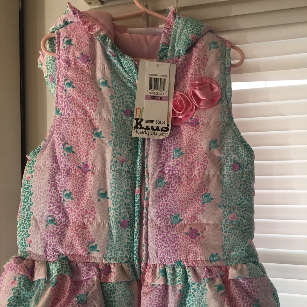 Kids headquarters puff jacket NWT